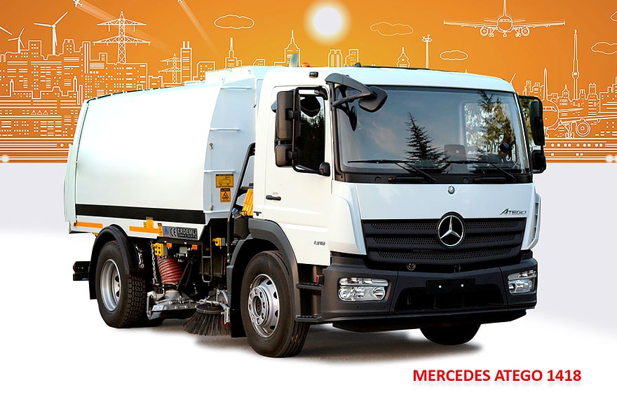 Sample Vacuum Road Sweepers On Mercedes Trucks Erdemli Sweepers