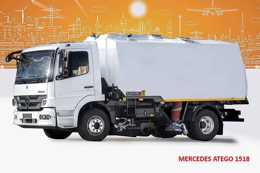 Sample Vacuum Road Sweepers On Mercedes Trucks Erdemli Sweepers